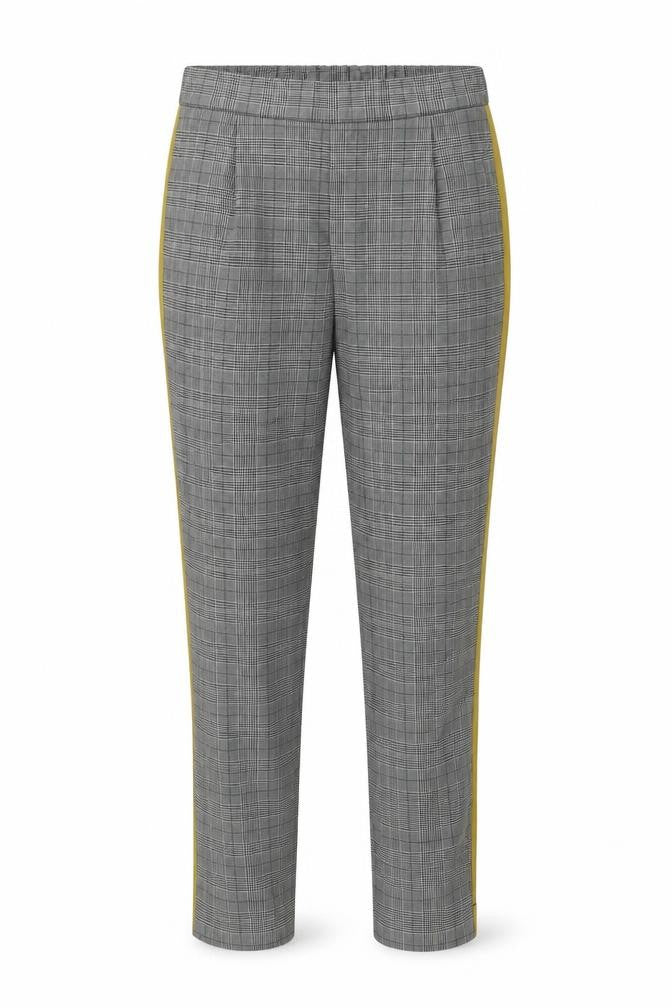 Zara Womens Grey Plaid Polyester Chino Trousers Size XS L25 in Regular