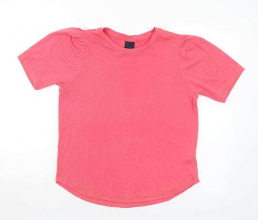 Luxzuz Womens Pink  Modal Basic T-Shirt Size S Crew Neck