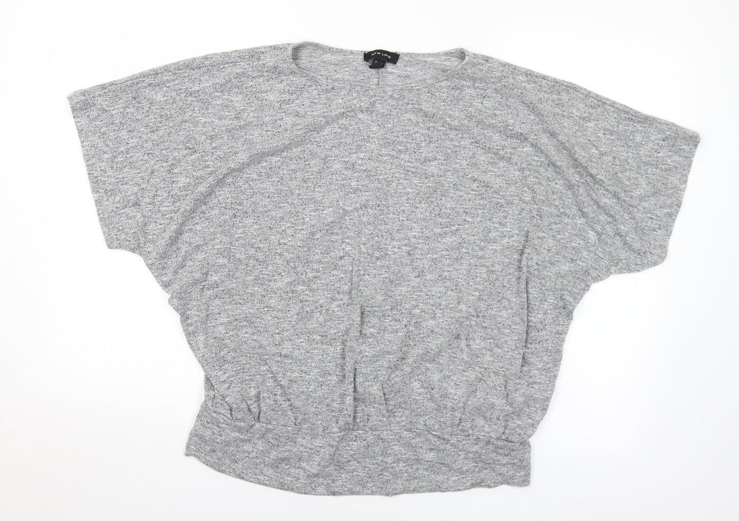 New Look Womens Grey Round Neck  Polyester Pullover Jumper Size L