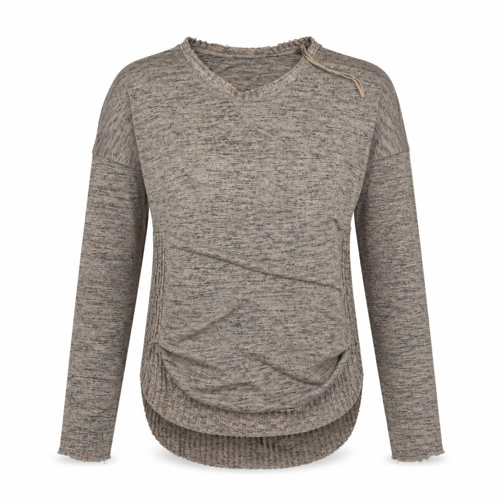 Zara Womens Brown  Polyester Basic Blouse Size S Round Neck