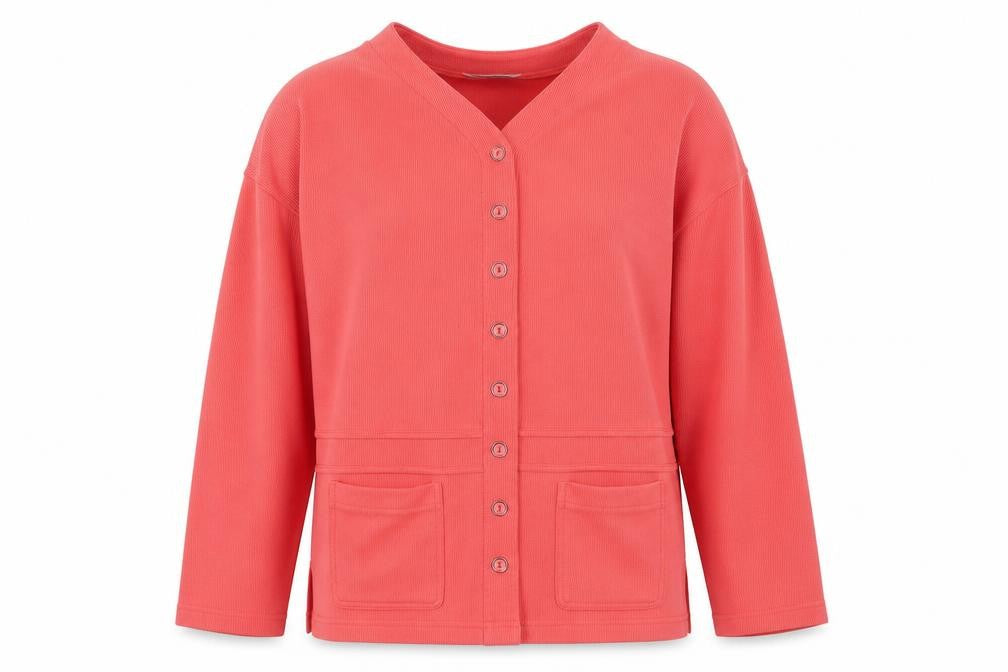 Instyle Womens Pink Round Neck  Polyester Cardigan Jumper Size M