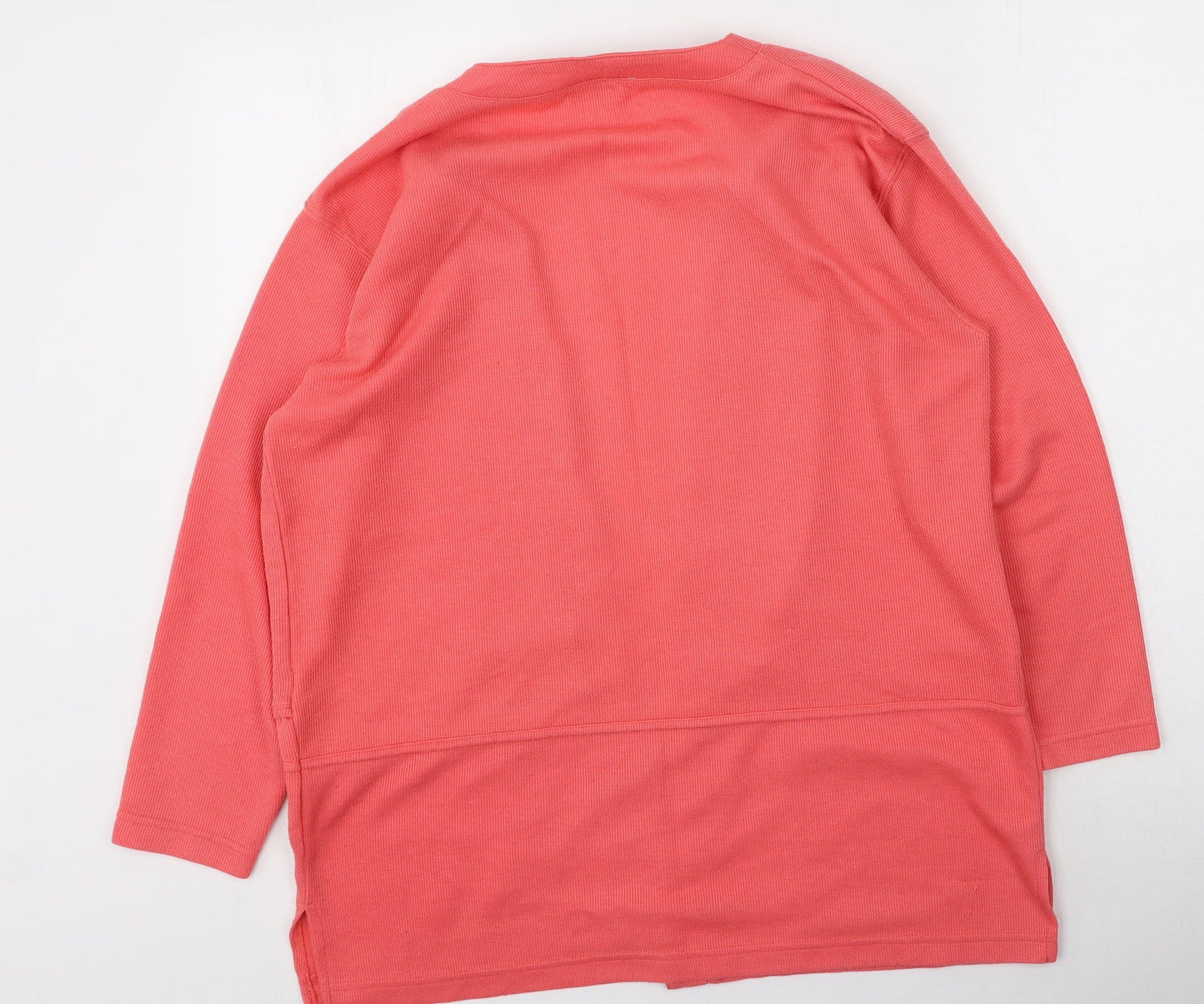 Instyle Womens Pink Round Neck  Polyester Cardigan Jumper Size M