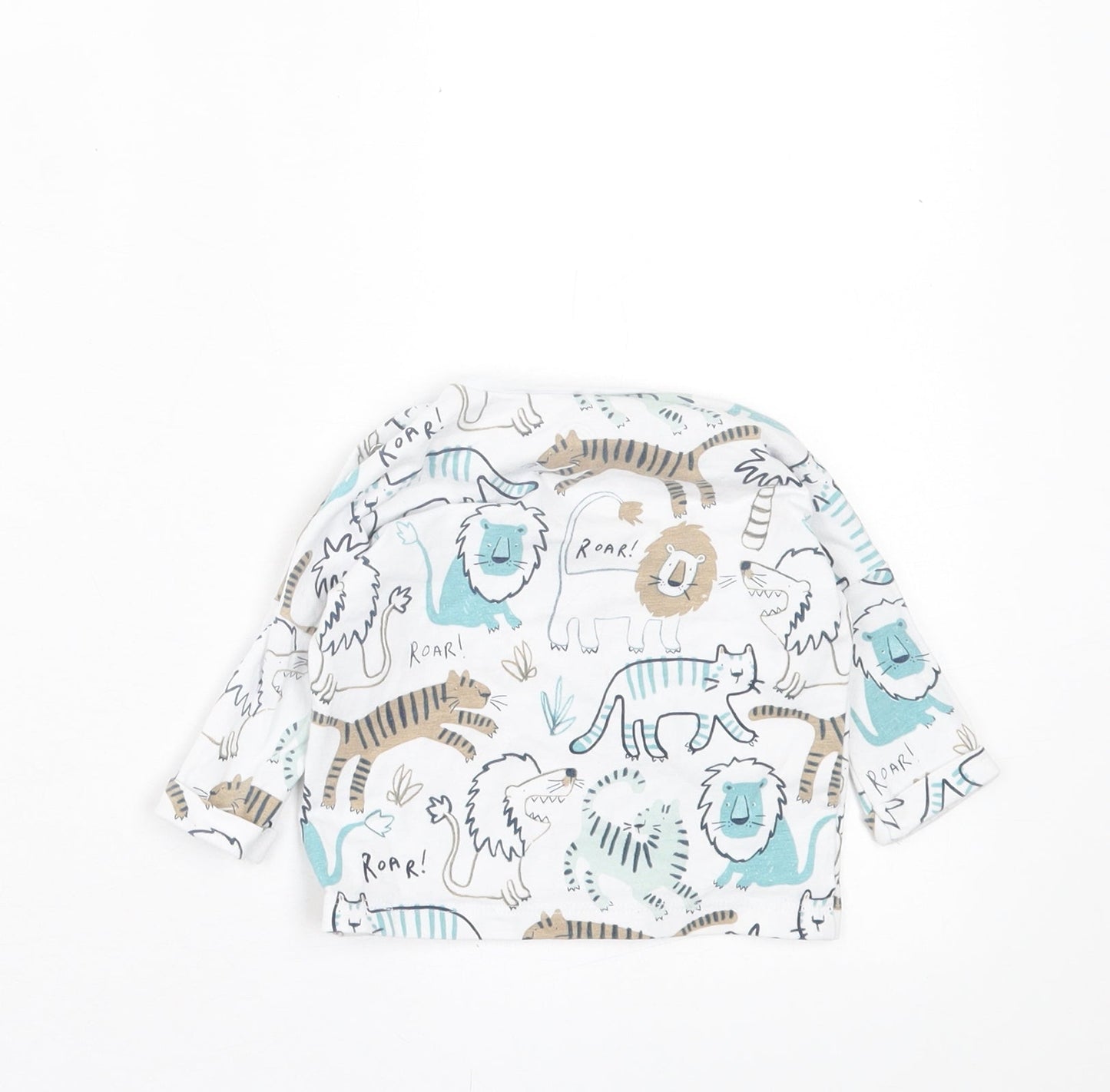 NEXT Baby Multicoloured Geometric Cotton Basic Casual Size 0-3 Months Crew Neck Button