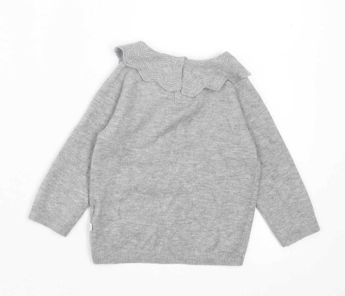 F&F Girls Grey  Viscose Basic Casual Size 3-6 Months Collared Button