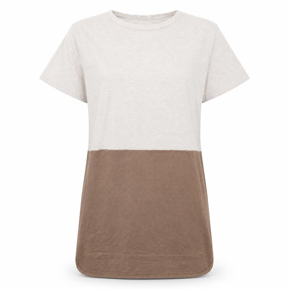 River Island Womens Silver  Polyester T-Shirt Dress  Size 8  Crew Neck Pullover