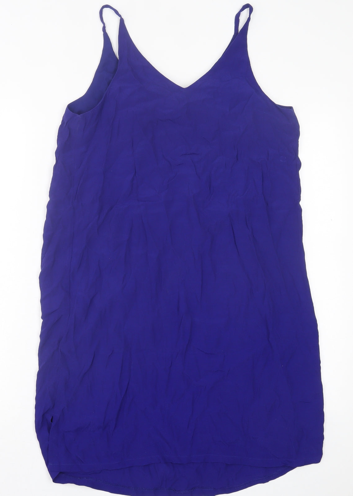 Papaya Womens Blue  Viscose A-Line  Size 12  V-Neck Pullover