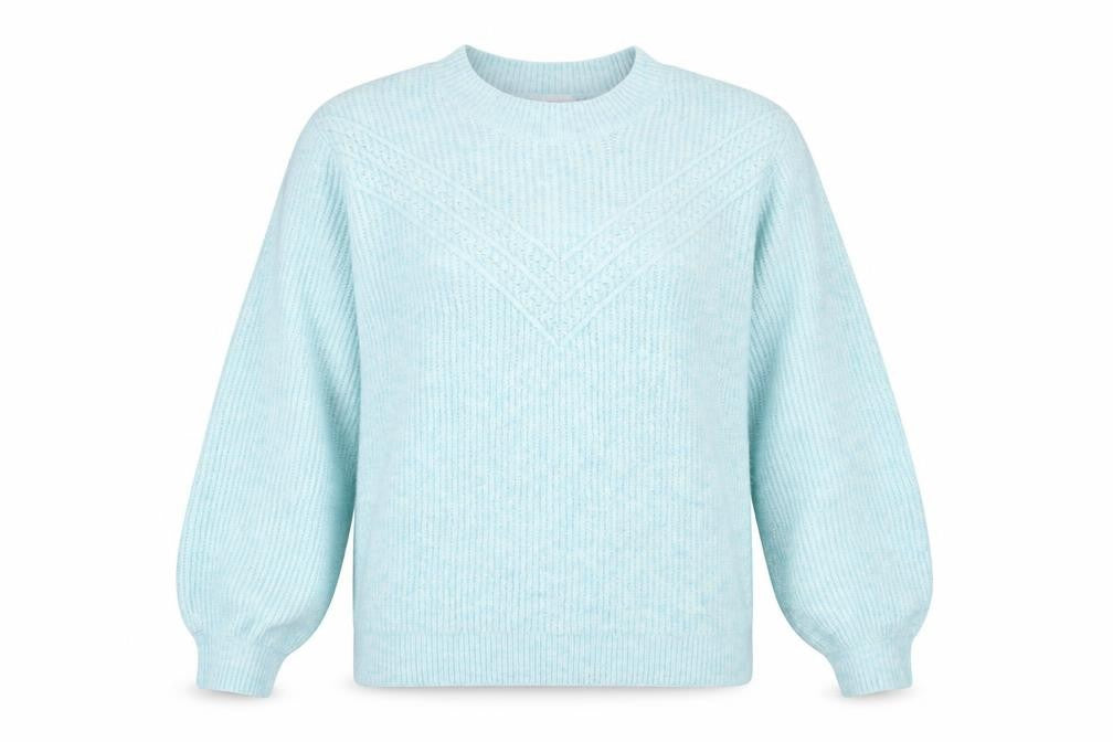 NEXT Womens Blue Crew Neck  Acrylic Pullover Jumper Size 8