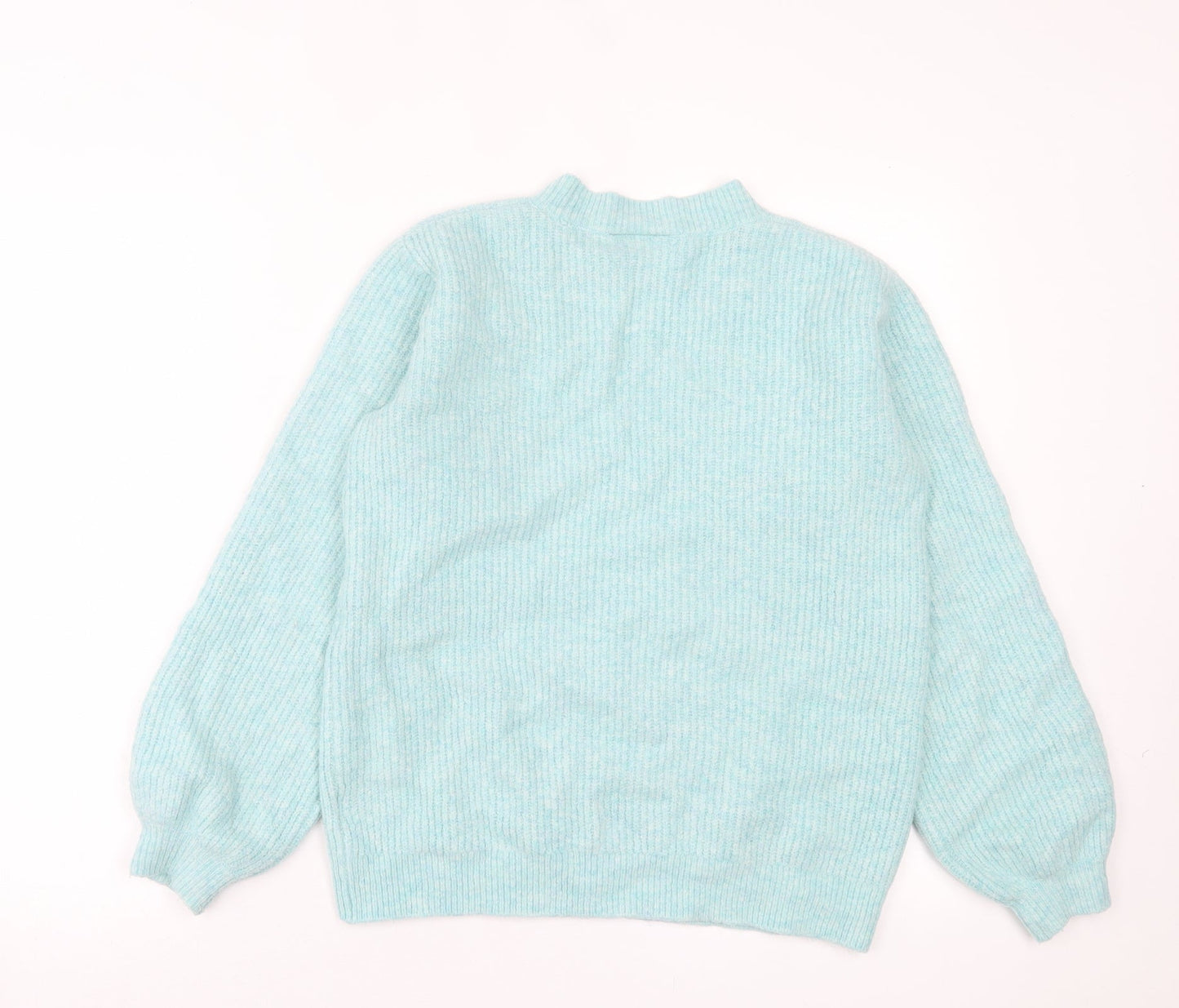 NEXT Womens Blue Crew Neck  Acrylic Pullover Jumper Size 8