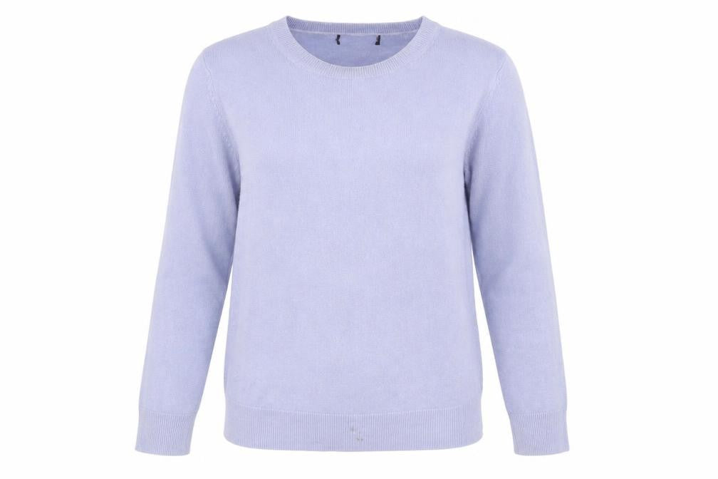 Marks & Spencer Womens Blue Boat Neck  Acrylic Pullover Jumper Size 12