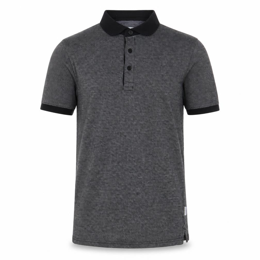 Peter Werth Mens Grey  Cotton  Polo Size XS Collared Button