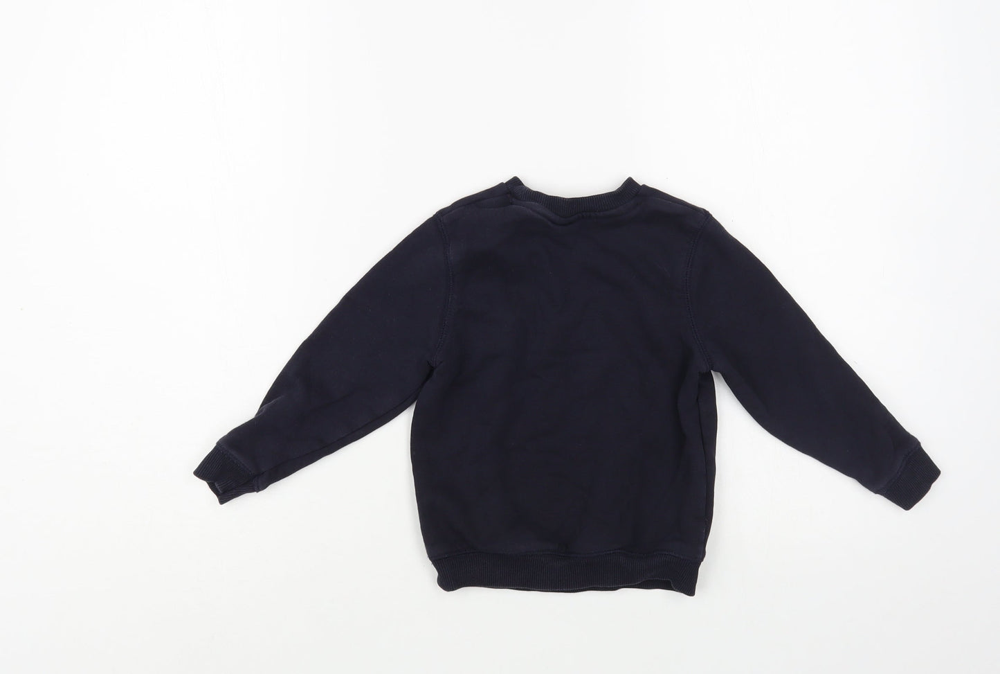 TU Boys Blue  Cotton Pullover Sweatshirt Size 3 Years  Pullover - Schoolwear