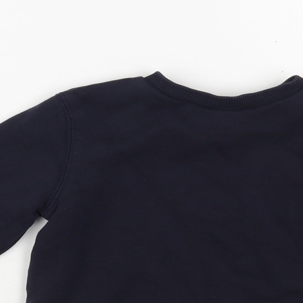 TU Boys Blue  Cotton Pullover Sweatshirt Size 3 Years  Pullover - Schoolwear