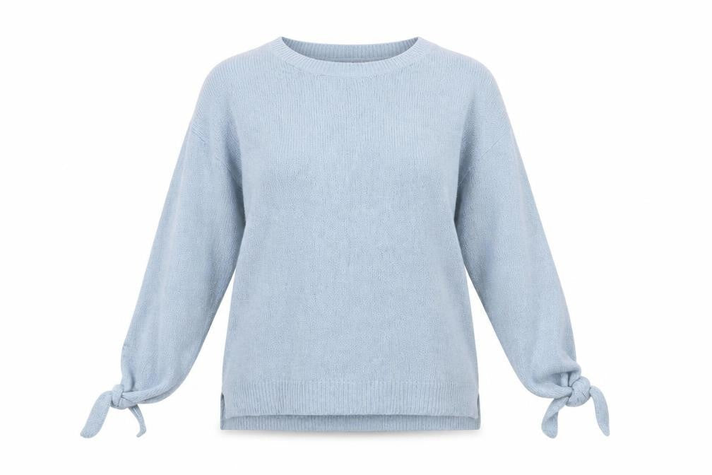 TU Womens Blue Boat Neck  Acrylic Pullover Jumper Size 14