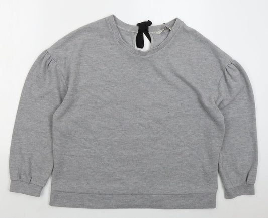 F&F Womens Grey  Polyester Pullover Sweatshirt Size 16  Pullover