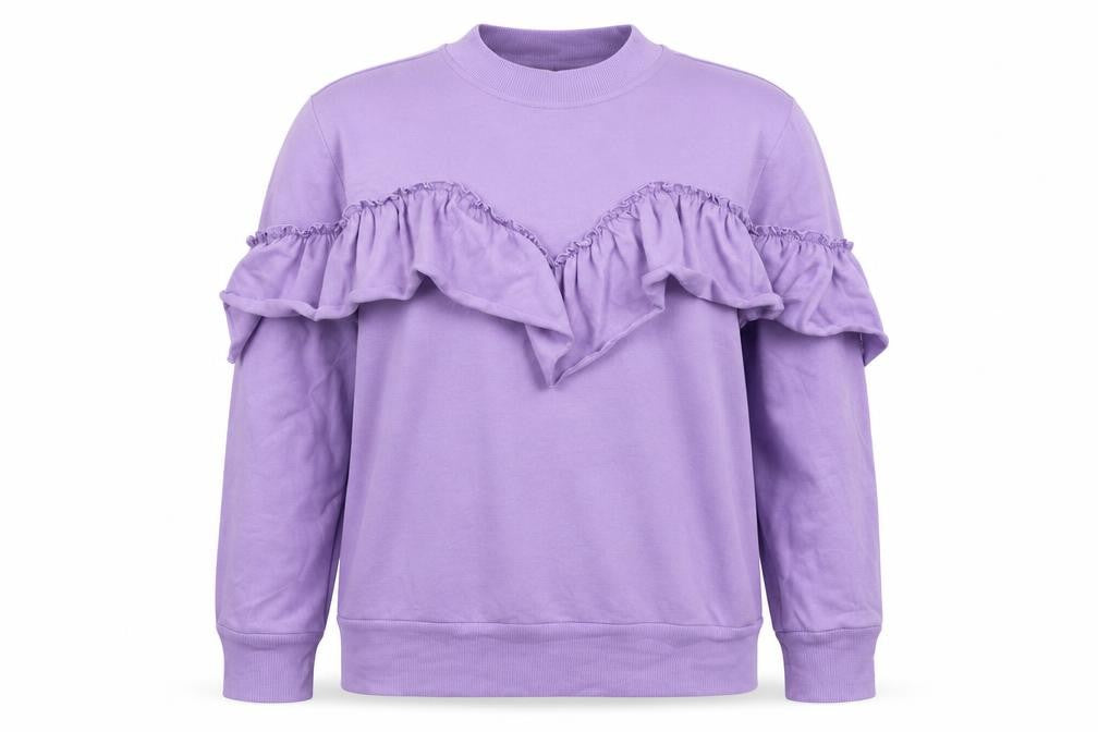 Topshop Womens Purple  Polyester Pullover Sweatshirt Size 12  Pullover