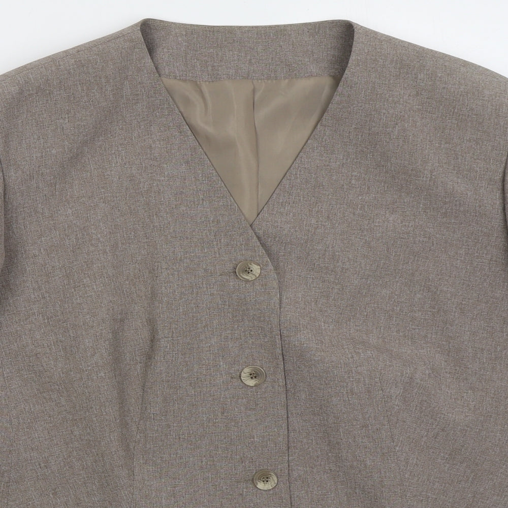 Berkertex Womens Brown   Jacket  Size 14  Button
