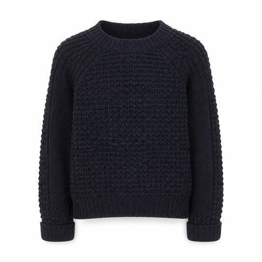 Love Girls Blue Round Neck  Acrylic Pullover Jumper Size 7-8 Years