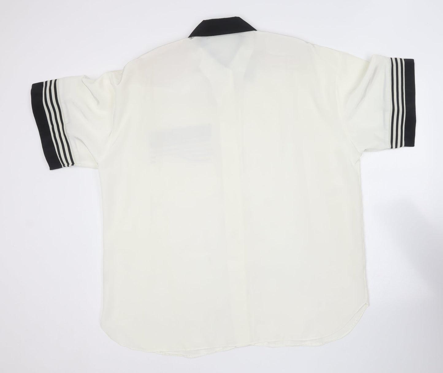 Wallis Womens Ivory  Polyester Basic Button-Up Size 12 Collared