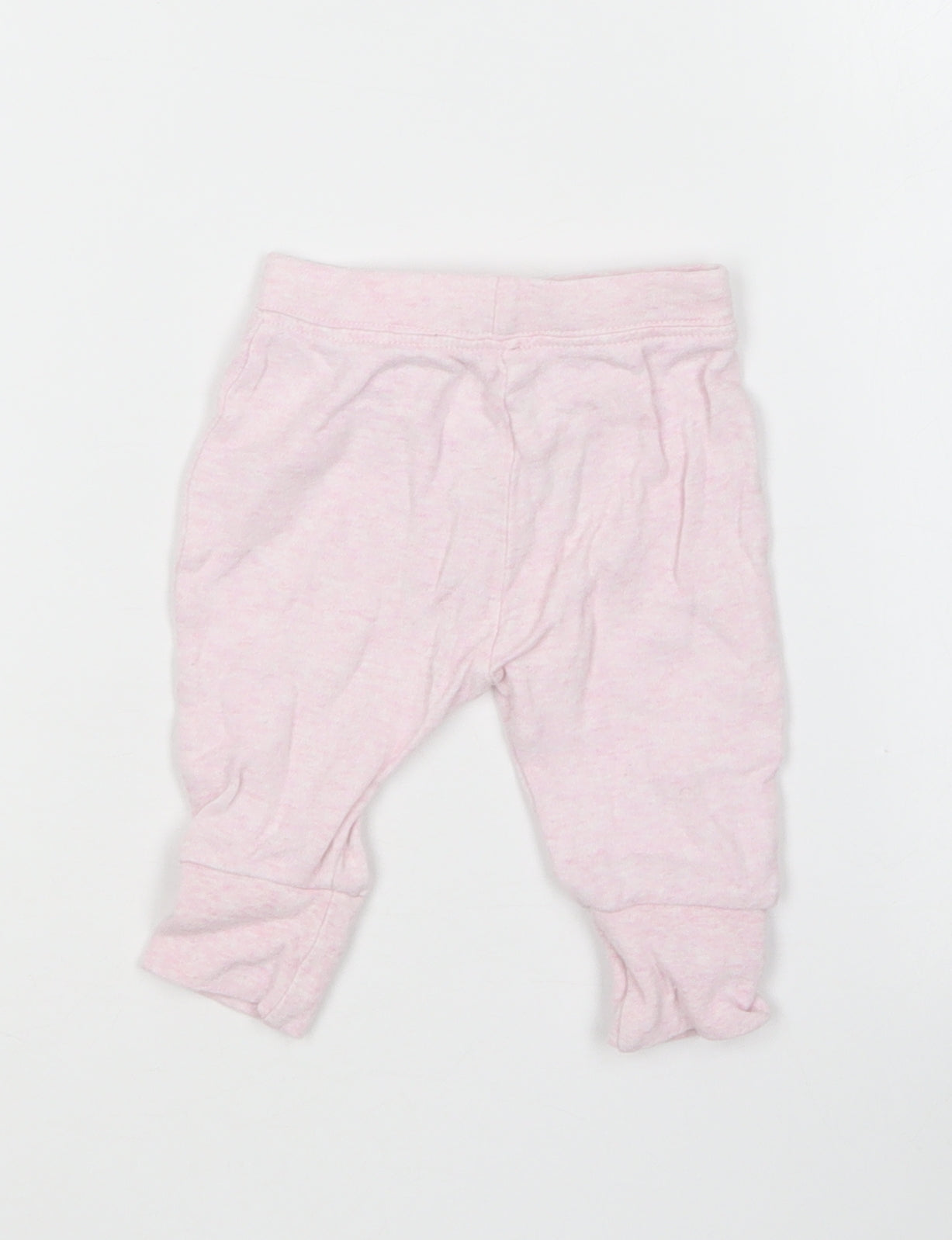 George Girls Pink  Cotton Jogger Leggings Size 0-3 Months