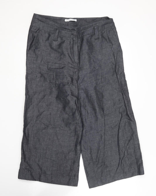 CARACTERE Womens Blue  Cotton Trousers  Size 14 L23 in Regular