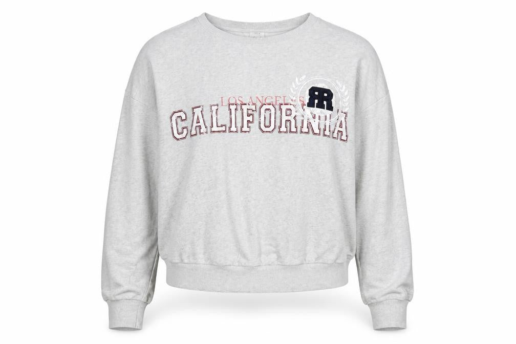 River Island Womens Grey  100% Cotton Pullover Sweatshirt Size S  Pullover