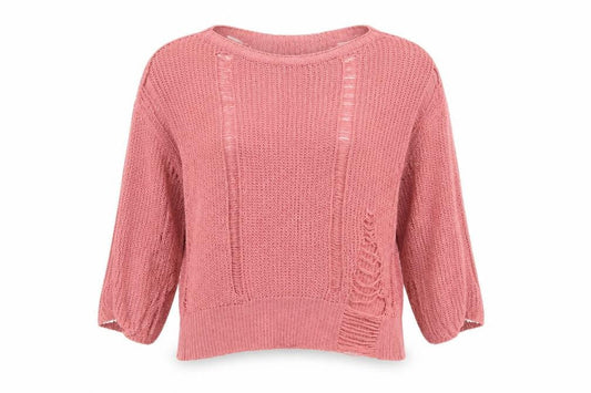 SHEIN Womens Pink Round Neck  Polyester Pullover Jumper Size S