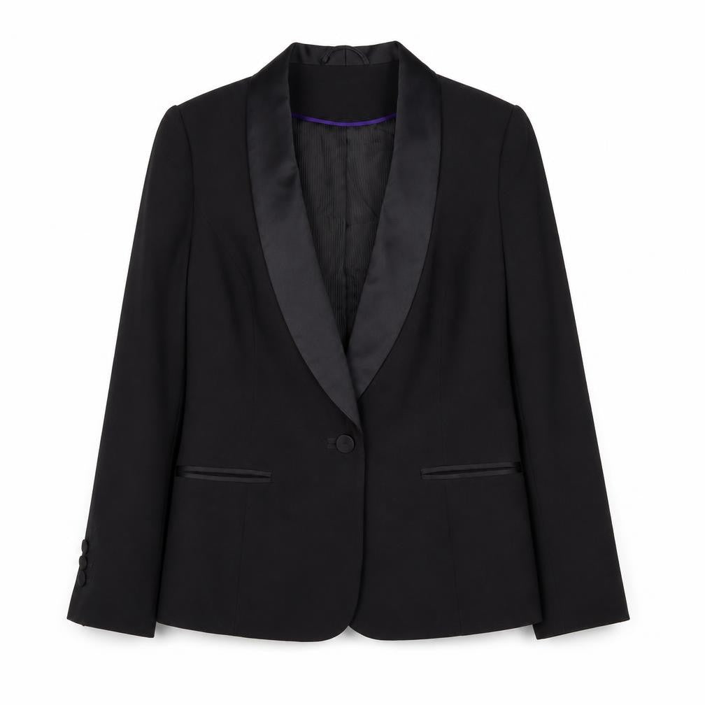 Dorothy Perkins Womens Black  Polyester Jacket Suit Jacket Size 10
