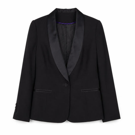 Dorothy Perkins Womens Black  Polyester Jacket Suit Jacket Size 10