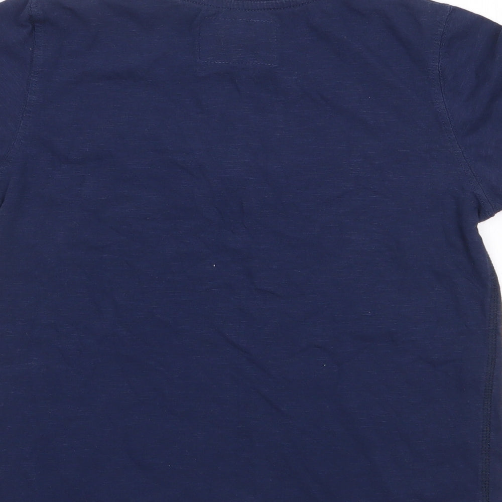 NEXT Boys Blue  100% Cotton Jersey T-Shirt Size 8 Years Crew Neck Pullover