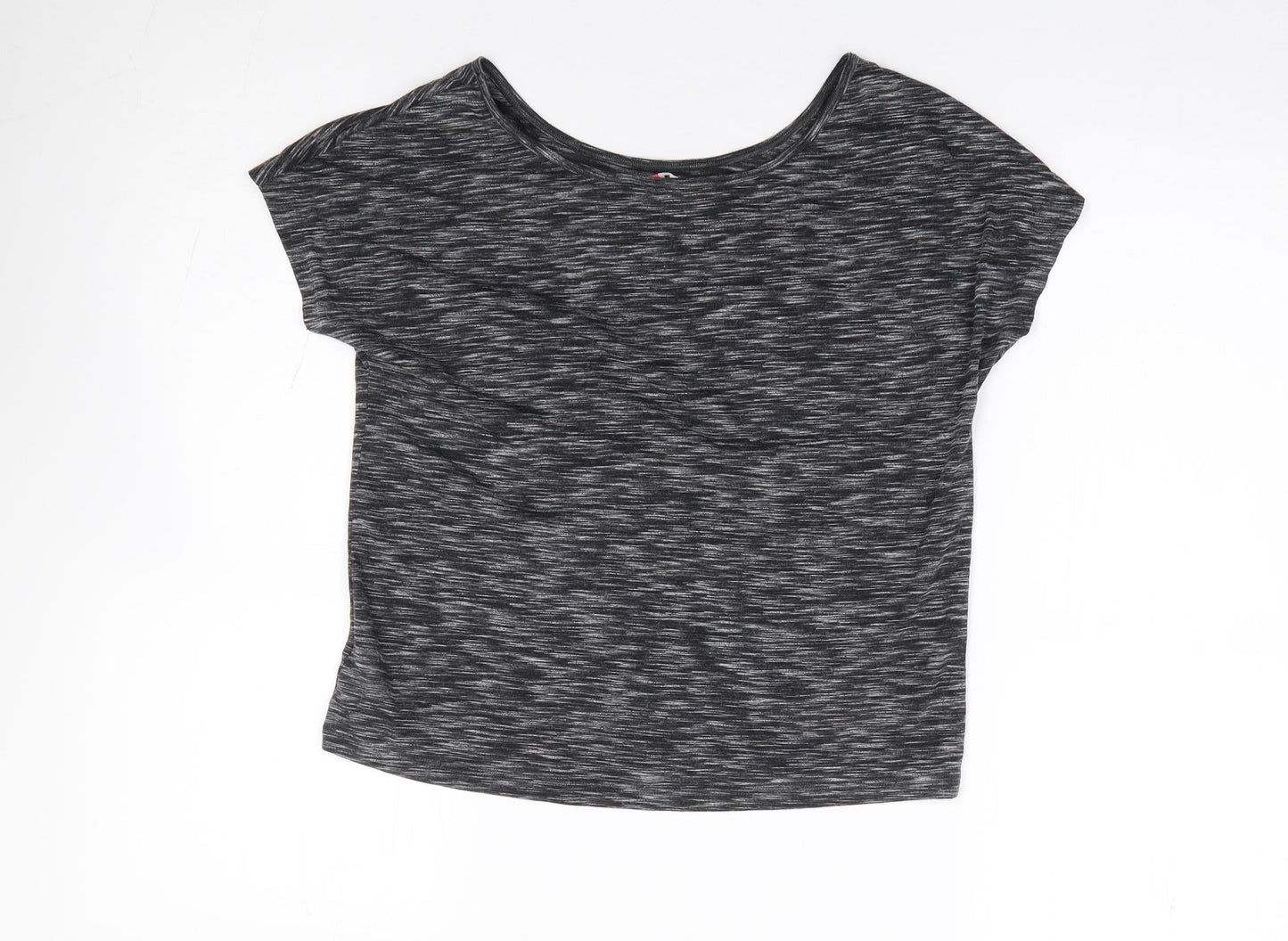 F&F Womens Grey  Polyester Jersey T-Shirt Size XS Crew Neck