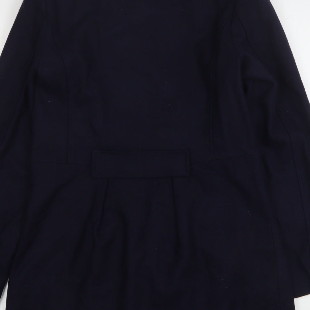 Evita Womens Blue   Pea Coat Coat Size 14  Button