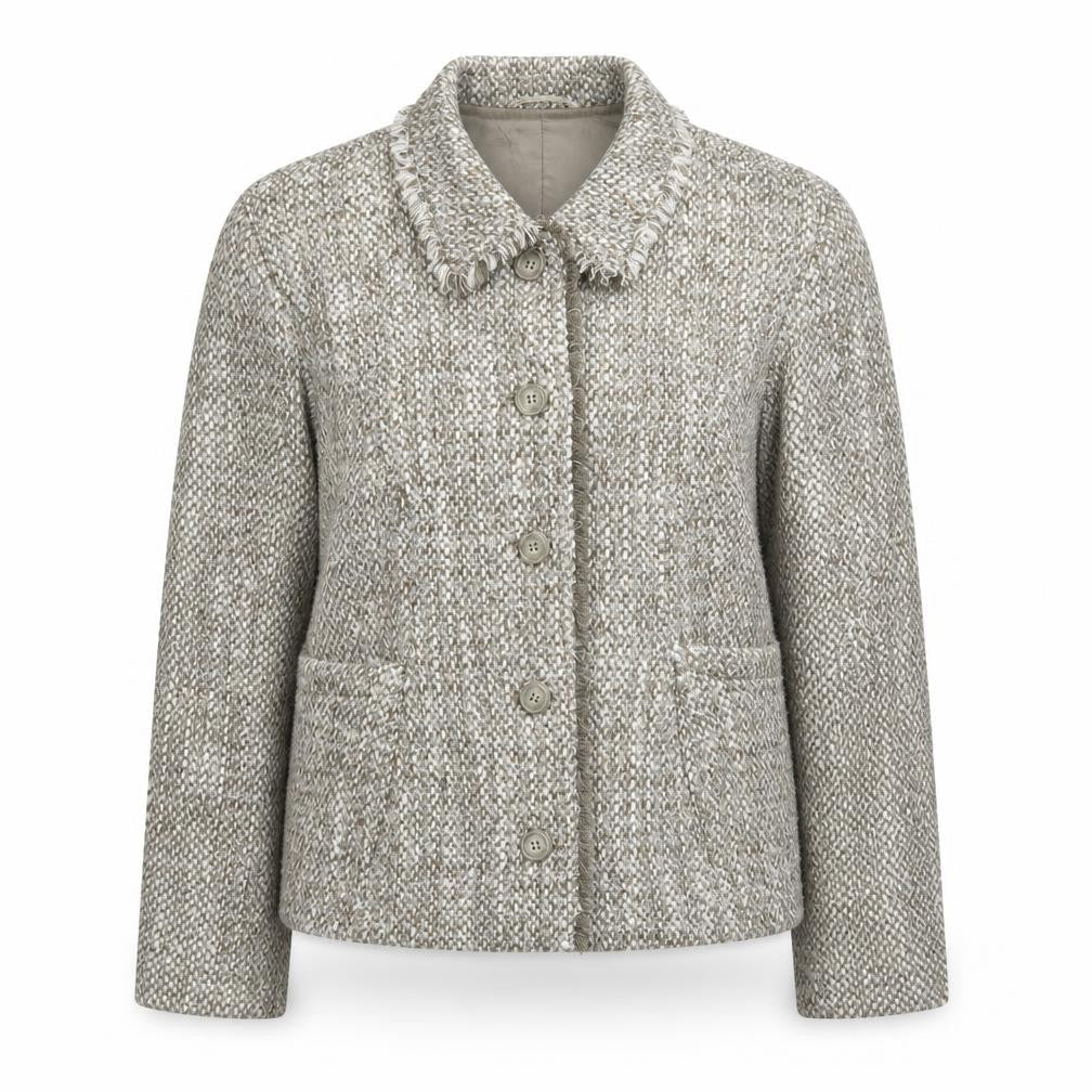 Hucke Womens Beige   Jacket Coatigan Size 12  Button