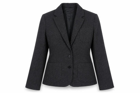 French Connection Womens Grey  Viscose Jacket Suit Jacket Size 6