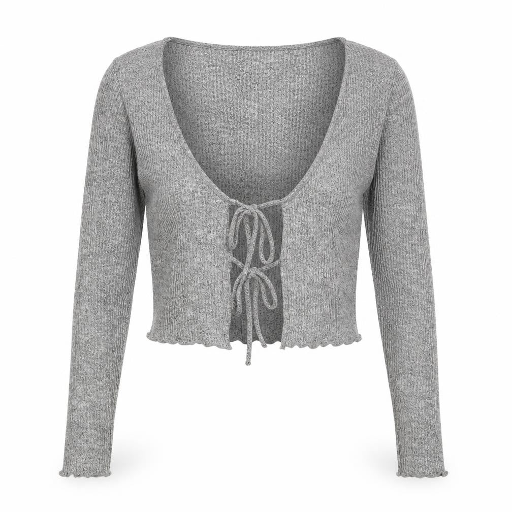 Garage Womens Grey Round Neck  Rayon Cardigan Jumper Size S
