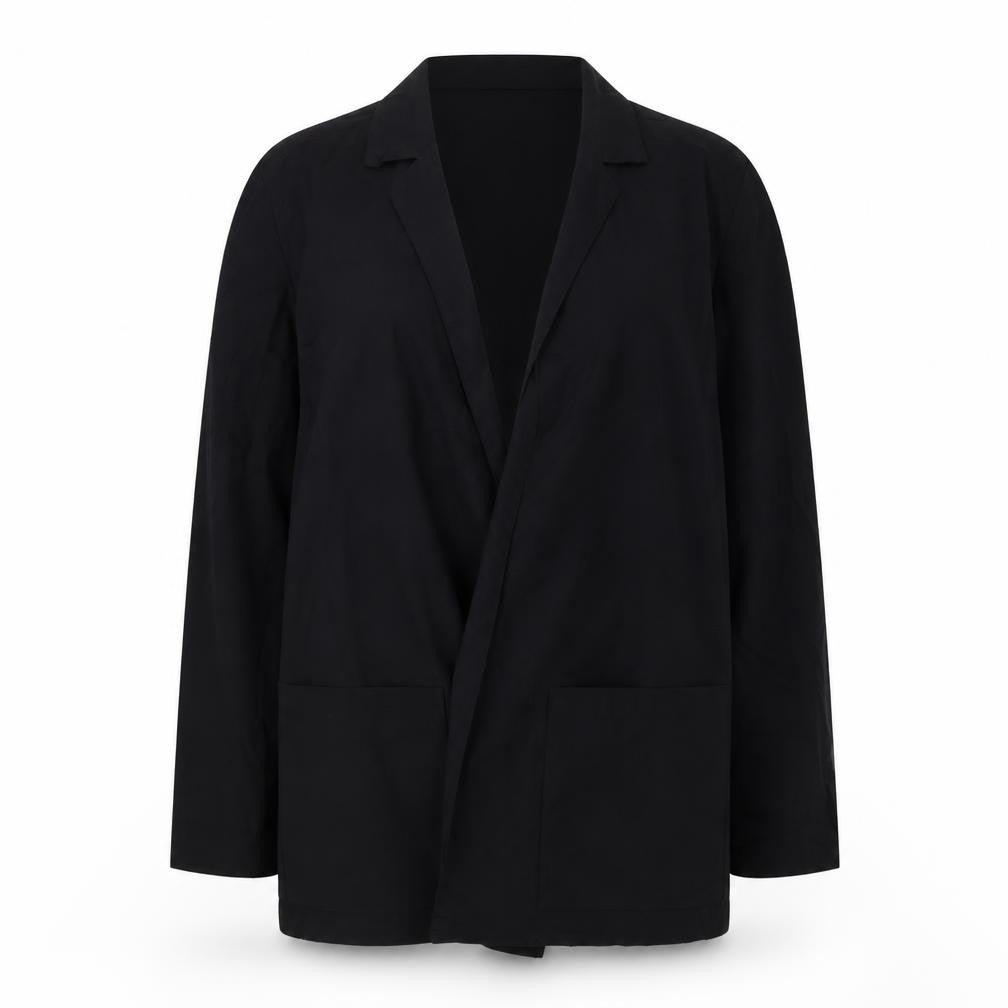 StMichael  Womens Black  Polyester Jacket Blazer Size 16