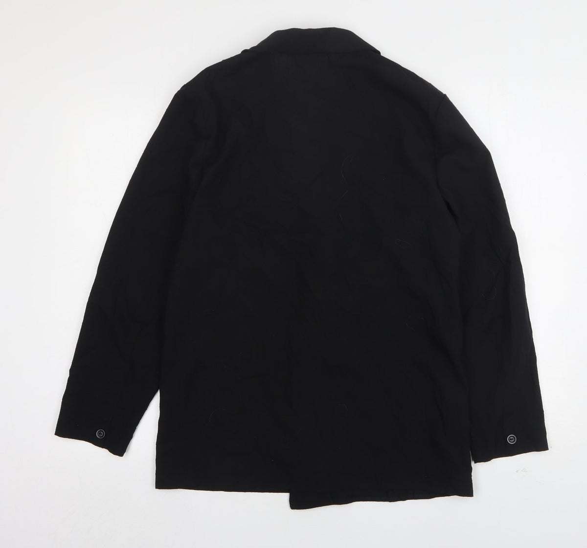 StMichael  Womens Black  Polyester Jacket Blazer Size 16