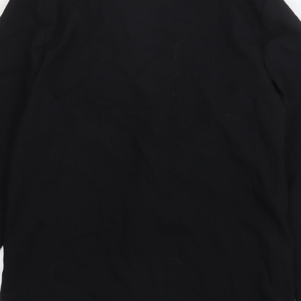 StMichael  Womens Black  Polyester Jacket Blazer Size 16