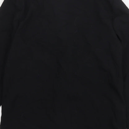St Michael Womens Black Polyester Jacket Blazer Size 16