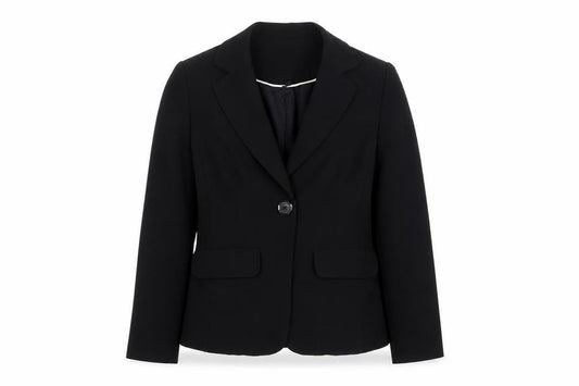 John Lewis  Womens Black  Polyester Jacket Suit Jacket Size 8