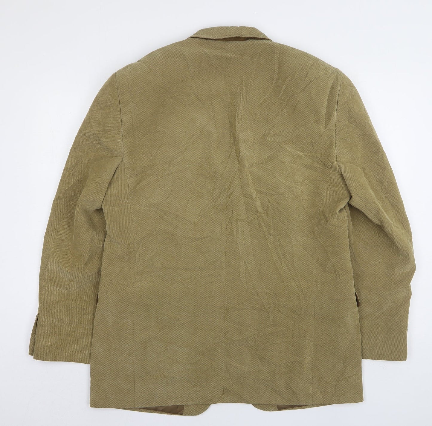 Marks and Spencer Mens Beige  Polyester Jacket Suit Jacket Size 40