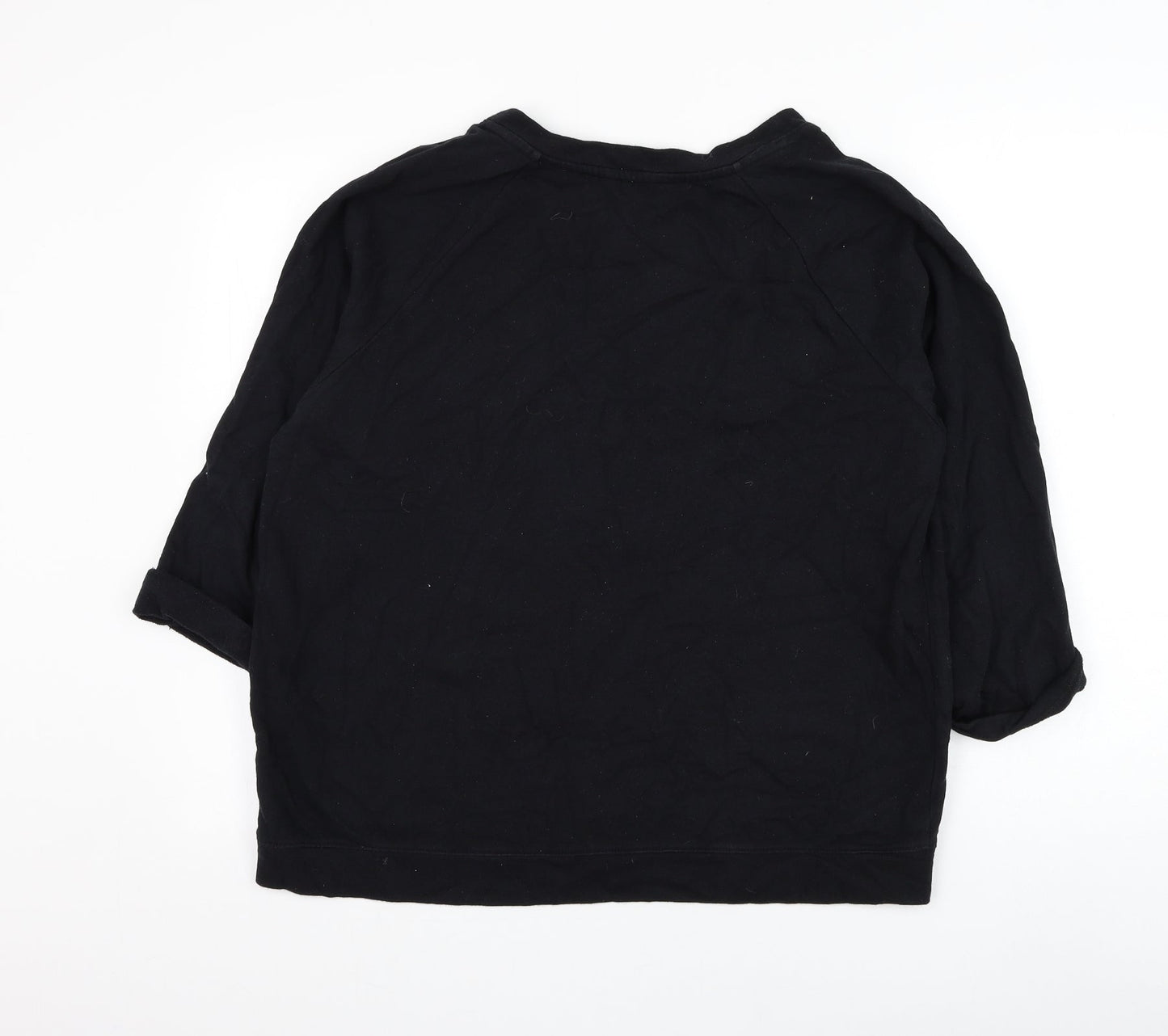 F&F Womens Black  Polyester Pullover Sweatshirt Size L  Pullover