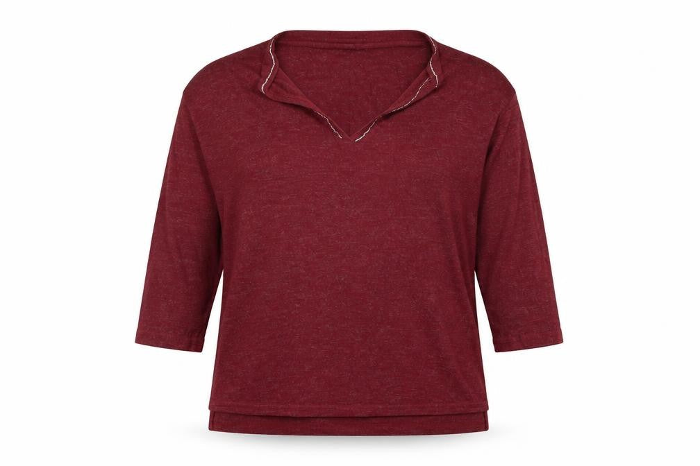 F&F Womens Red Round Neck  Viscose Pullover Jumper Size 12