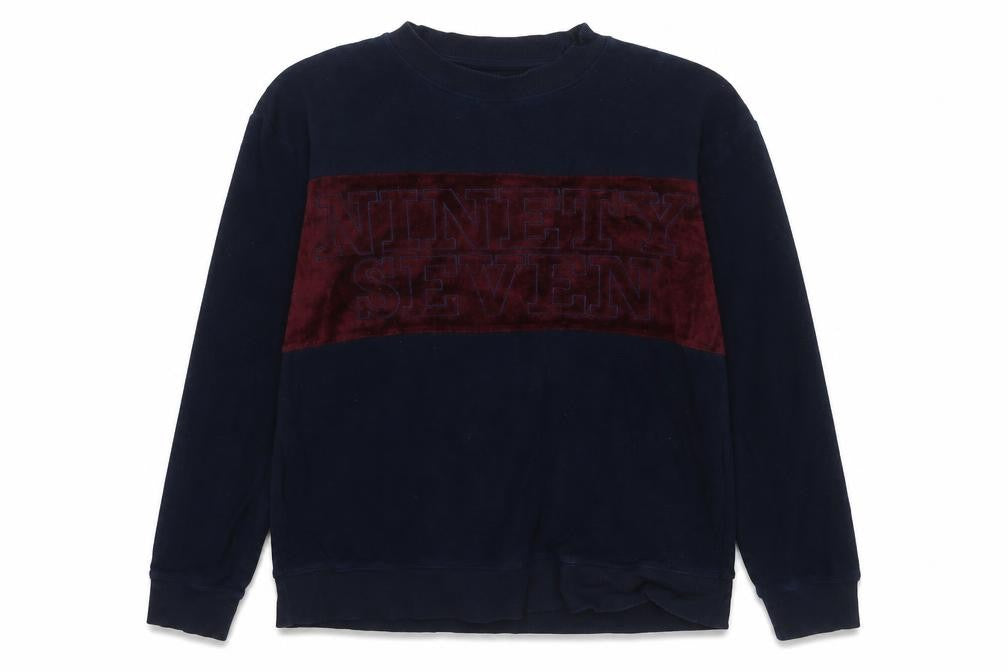 Topman Mens Blue  Cotton Pullover Sweatshirt Size M   - Ninety Seven