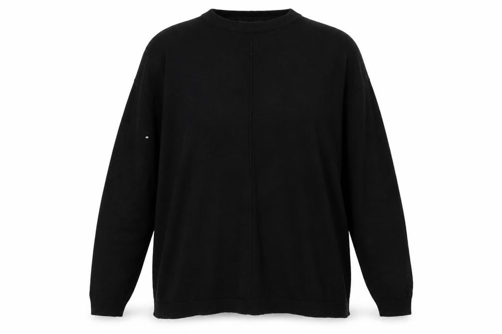 Atmosphere Womens Black Round Neck  Viscose Pullover Jumper Size 10