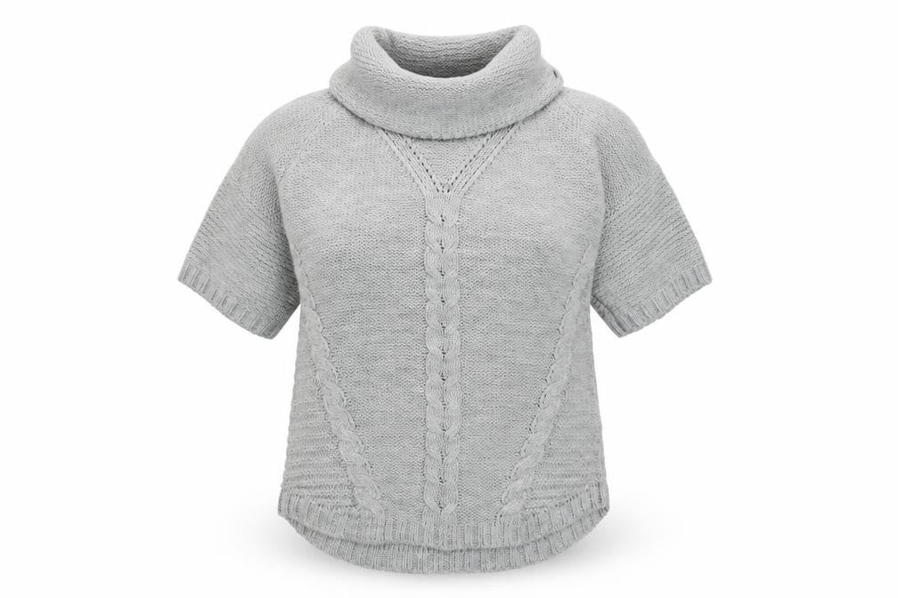 Oasis Womens Grey Roll Neck  Acrylic Pullover Jumper Size XS
