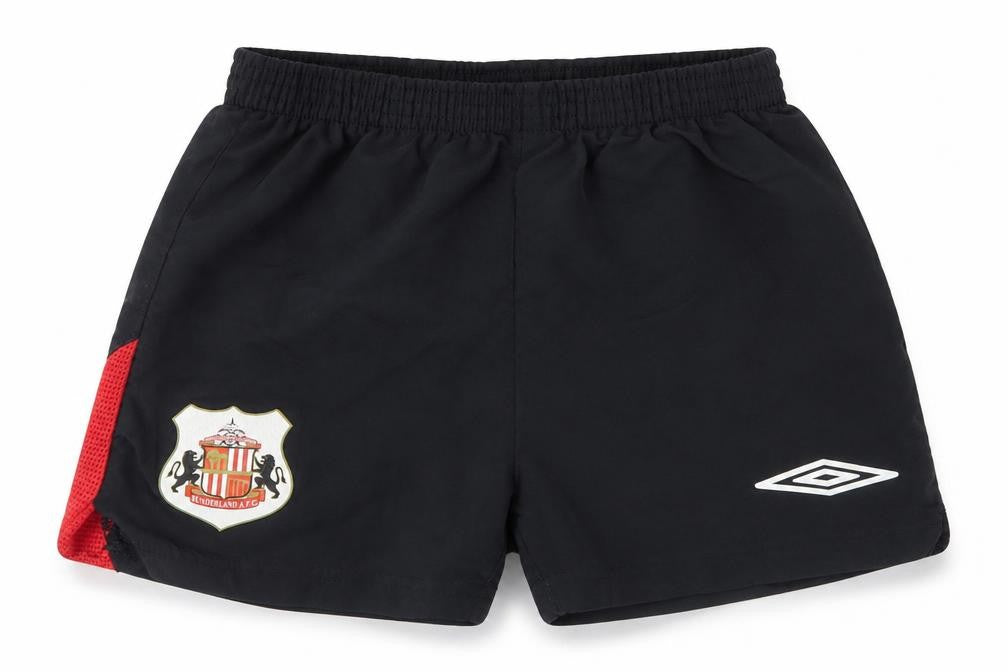 Umbro Boys Black  Polyester Sweat Shorts Size 2-3 Years  Regular  - Sunderland AFC
