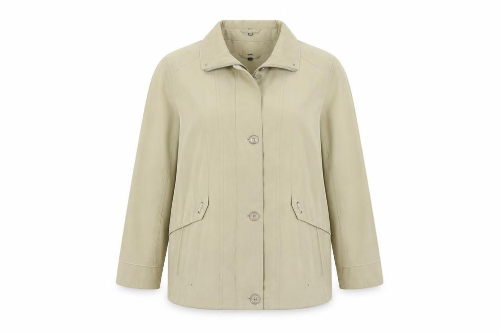 LEBEK Womens Green   Rain Coat Coat Size 16  Zip