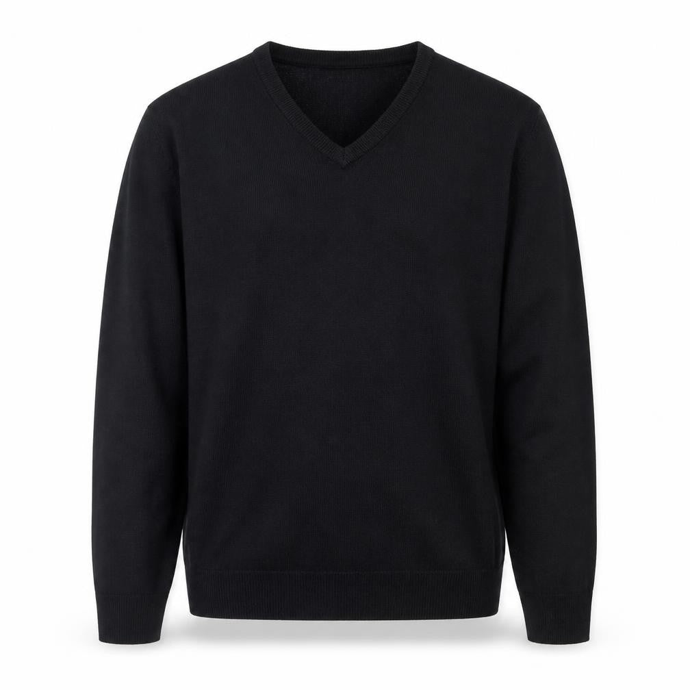 Marks & Spencer Mens Blue V-Neck  Acrylic Pullover Jumper Size L