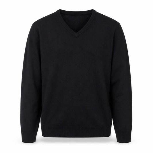 Marks & Spencer Mens Blue V-Neck  Acrylic Pullover Jumper Size L