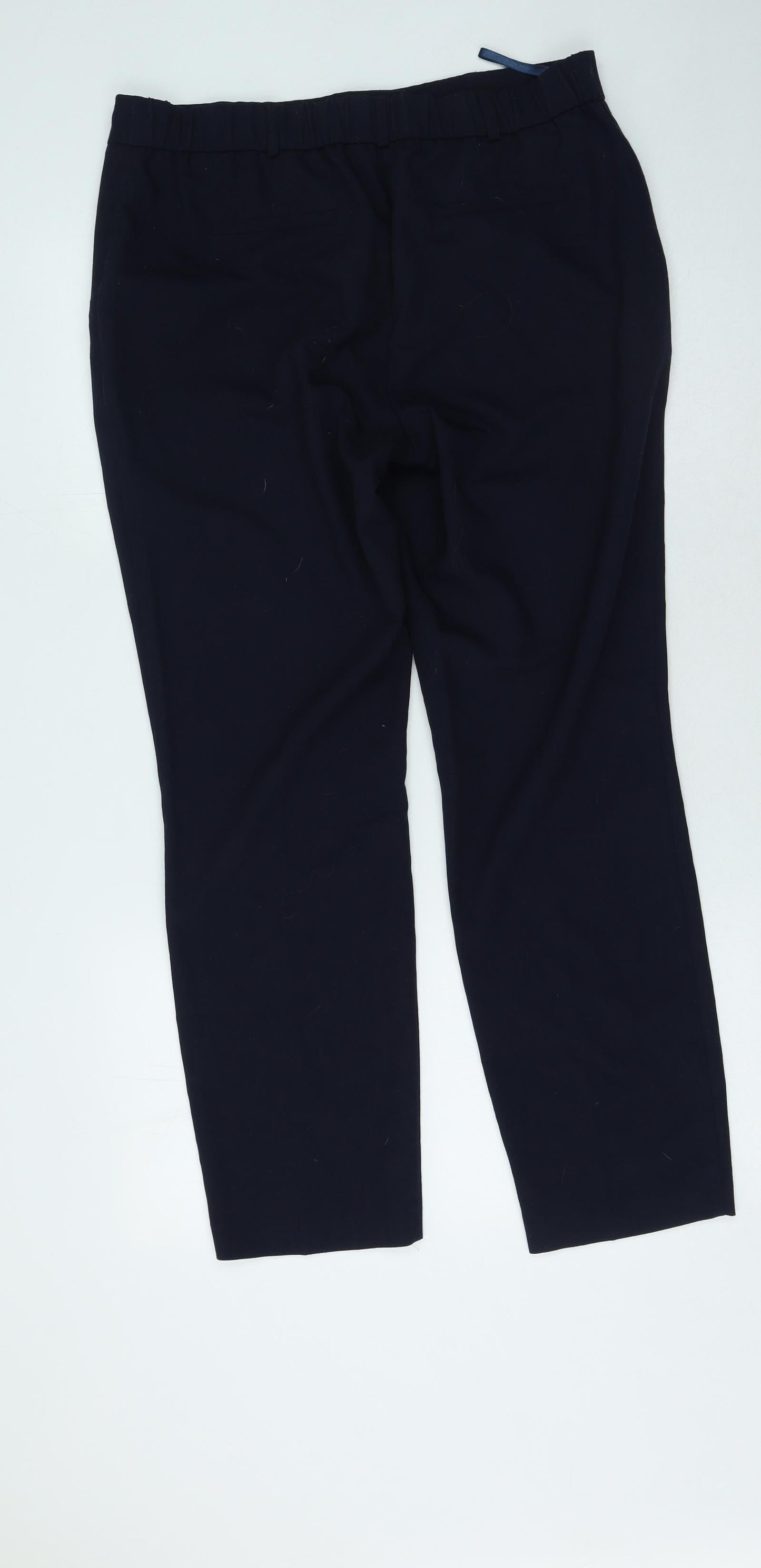 Dunnes Stores Womens Blue  Polyester Trousers  Size 14 L28 in Regular